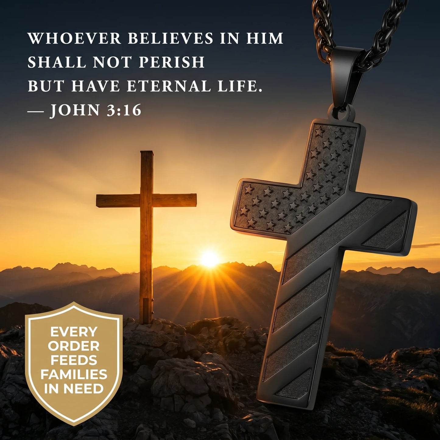 The One Nation Cross Necklace