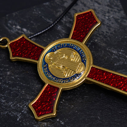FREE Today: Classic Style Red/Blue Crafted Crucifix Big Size Pendant Necklace(5 color)