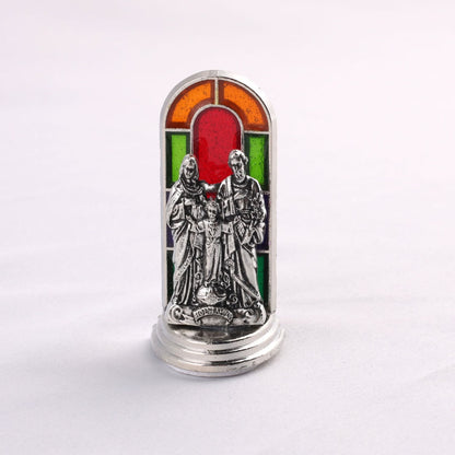 FREE Today: 6pcs/set Church Stained Glass Style Saint Icon Divine Grace Statue Dekstop Ornament