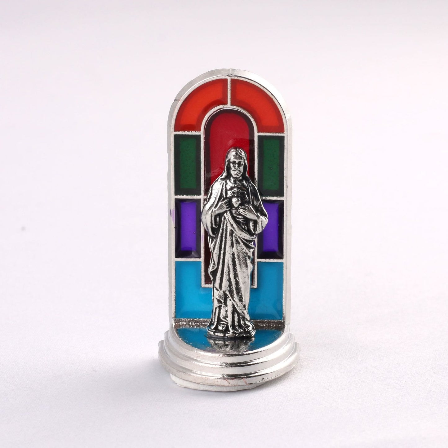 FREE Today: 6pcs/set Church Stained Glass Style Saint Icon Divine Grace Statue Dekstop Ornament