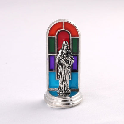 FREE Today: 6pcs/set Church Stained Glass Style Saint Icon Divine Grace Statue Dekstop Ornament