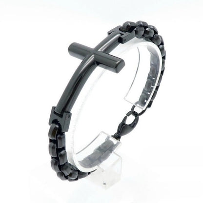 FREE Today: Multicolor Minimalist Cross Bracelet with Sleek Lines and Faithful Soul