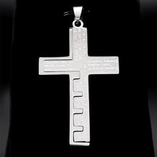 FREE Today: Modern Tri-Color Lord's Prayer Cross Necklace: A Timeless Symbol of Holy