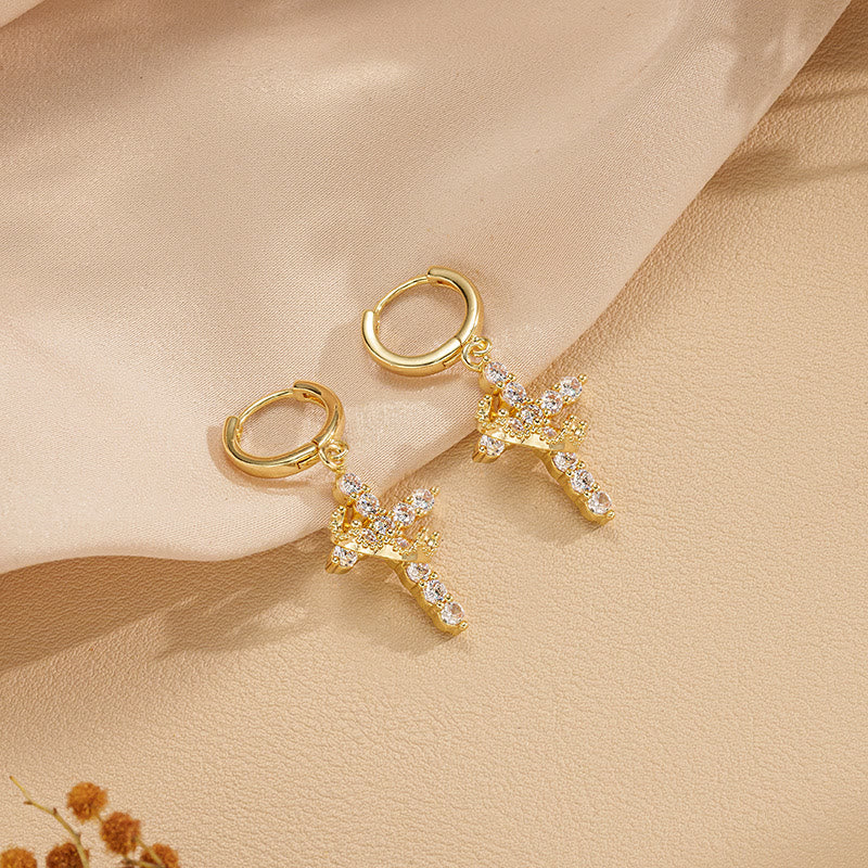 FREE Today: Modern Crowned in Faith Cross Necklace, Earrings