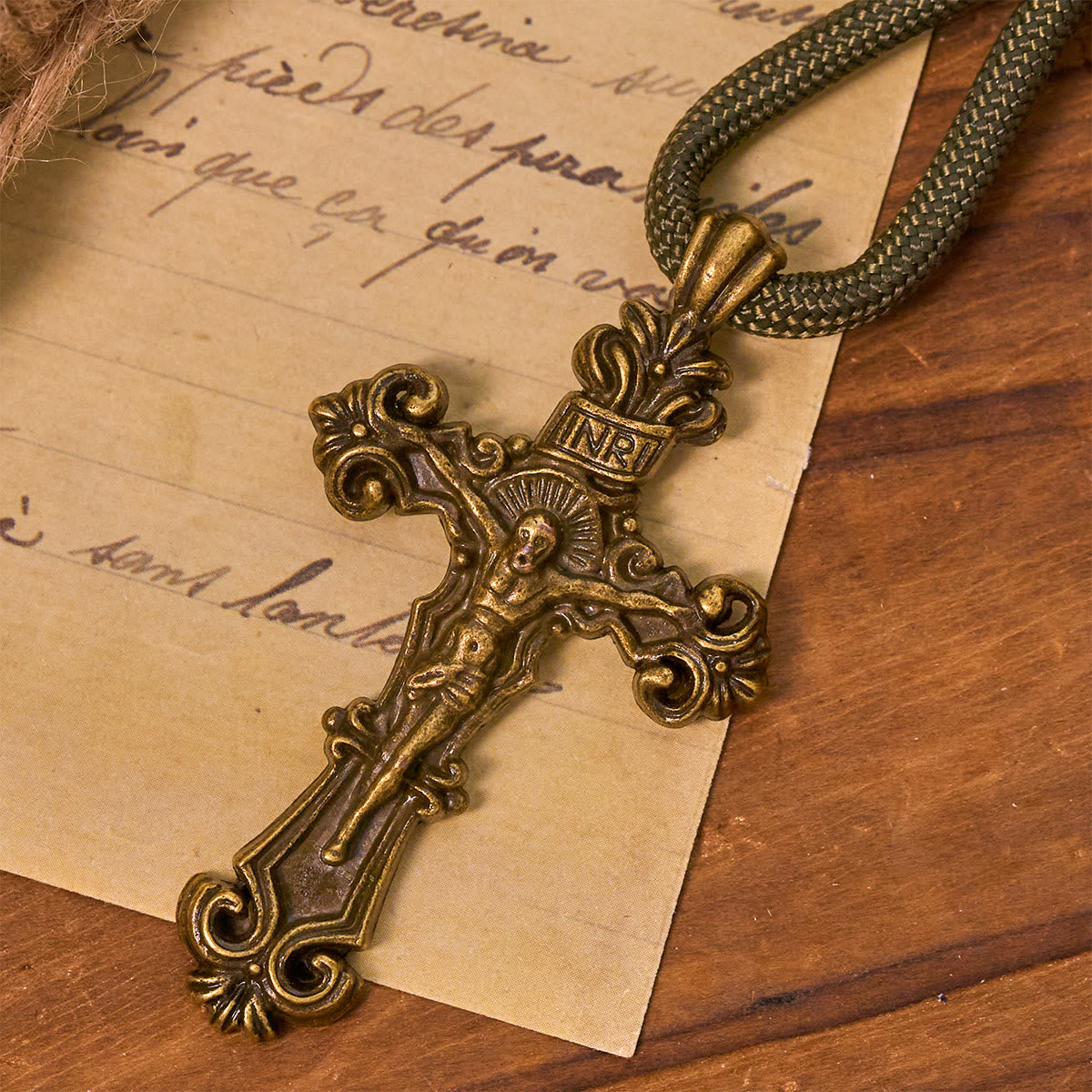 FREE Today: St. Benedict Protection All-Place Portable Bronze Beads Nylon Cord Pocket Rosary