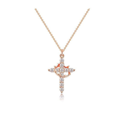 FREE Today: Modern Crowned in Faith Cross Necklace, Earrings