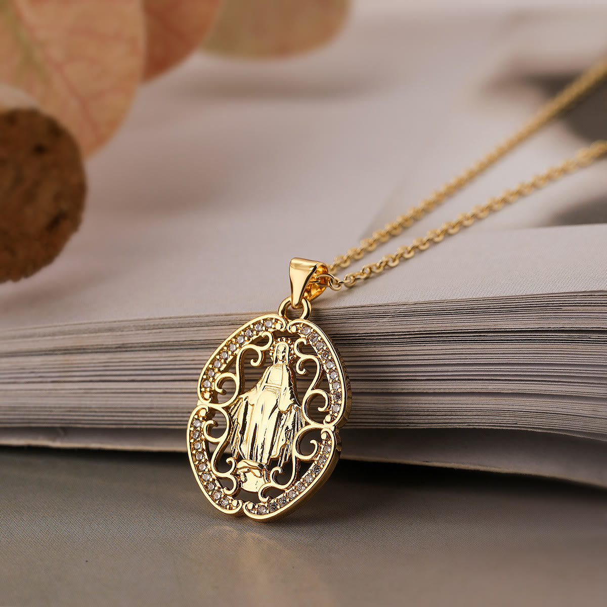 FREE Today: Our Lady Three-Design Necklace: Steady Companion for Quiet Routines