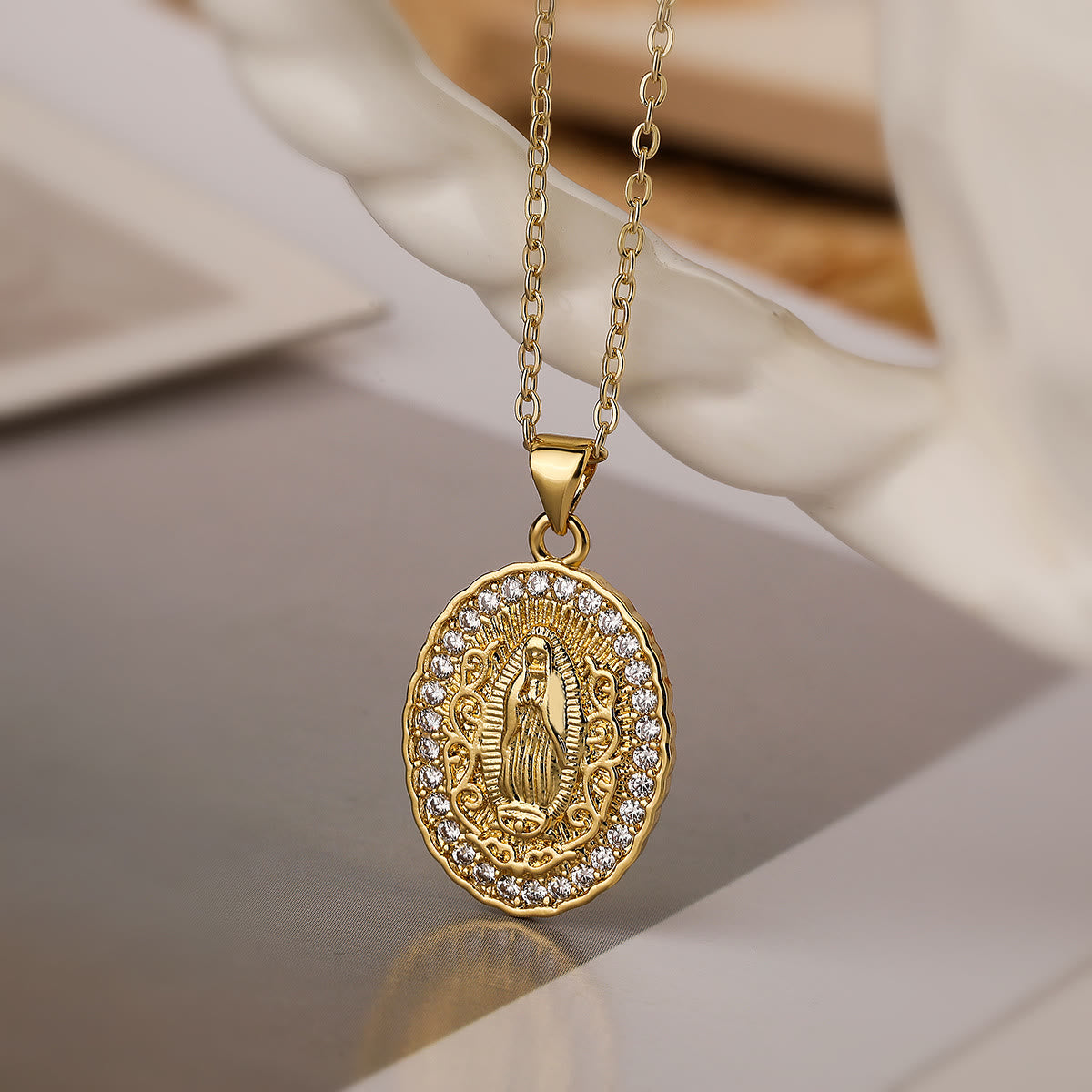 FREE Today: Our Lady Three-Design Necklace: Steady Companion for Quiet Routines