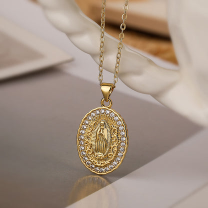 FREE Today: Our Lady Three-Design Necklace: Steady Companion for Quiet Routines