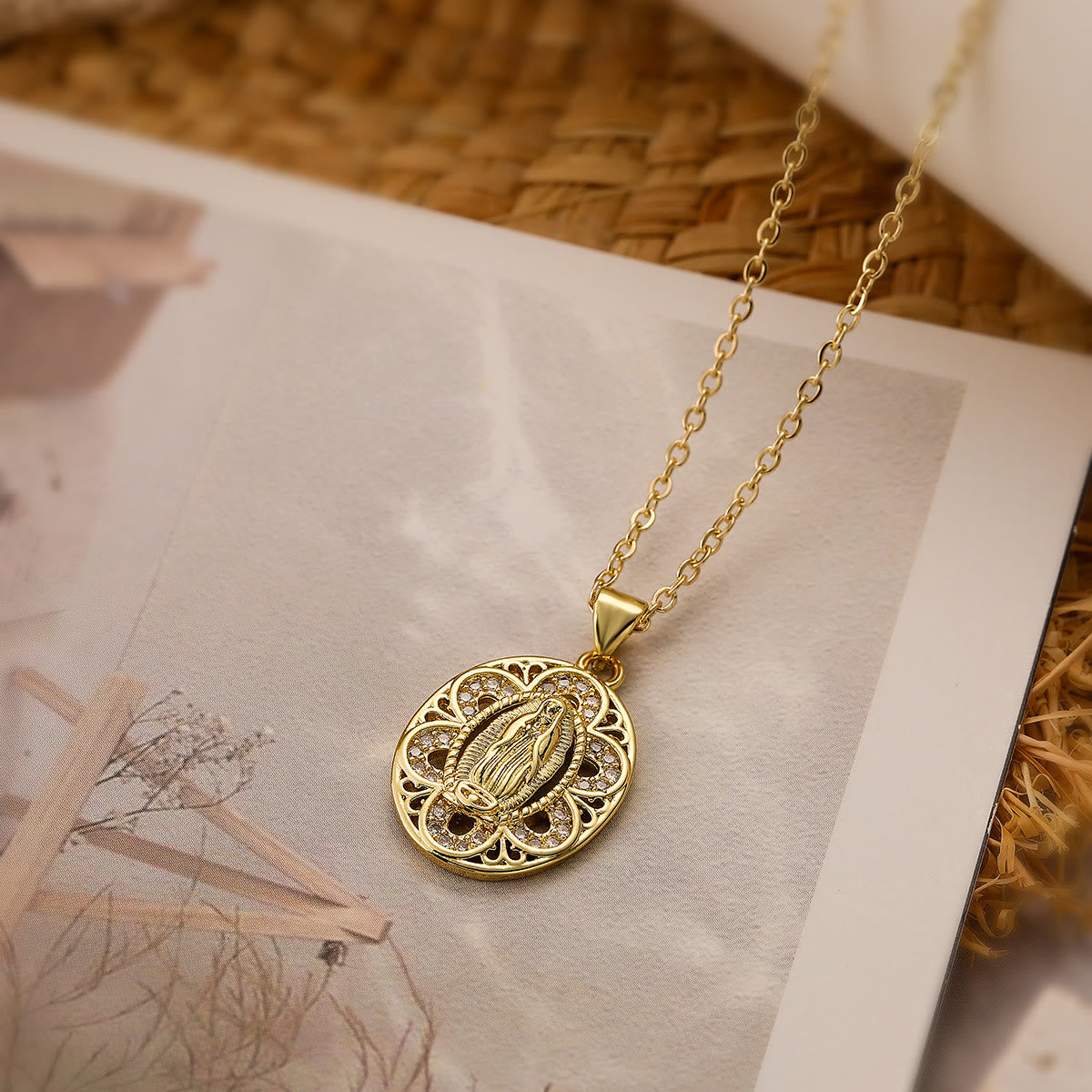 FREE Today: Our Lady Three-Design Necklace: Steady Companion for Quiet Routines
