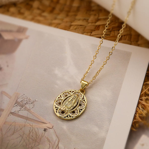 FREE Today: Our Lady Three-Design Necklace: Steady Companion for Quiet Routines
