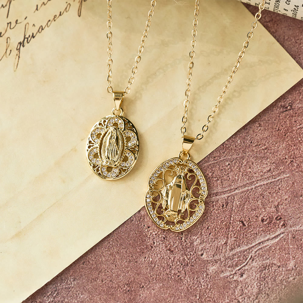 FREE Today: Our Lady Three-Design Necklace: Steady Companion for Quiet Routines