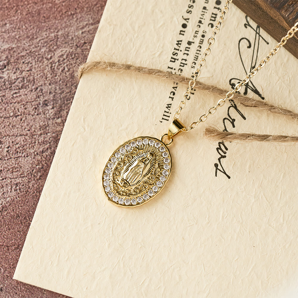 FREE Today: Our Lady Three-Design Necklace: Steady Companion for Quiet Routines