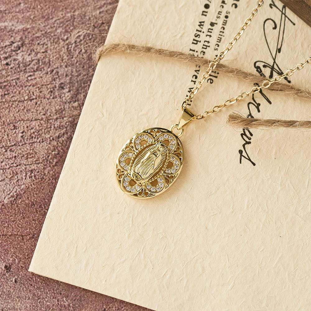 FREE Today: Our Lady Three-Design Necklace: Steady Companion for Quiet Routines