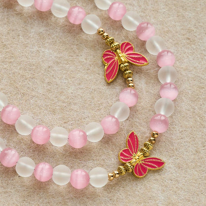 FREE Today: Purple Cat's Eye & Matte Glass Butterfly Blessed Rosary: Embody Sacred Love and Grace