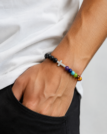 Unity Black Cross Bracelet