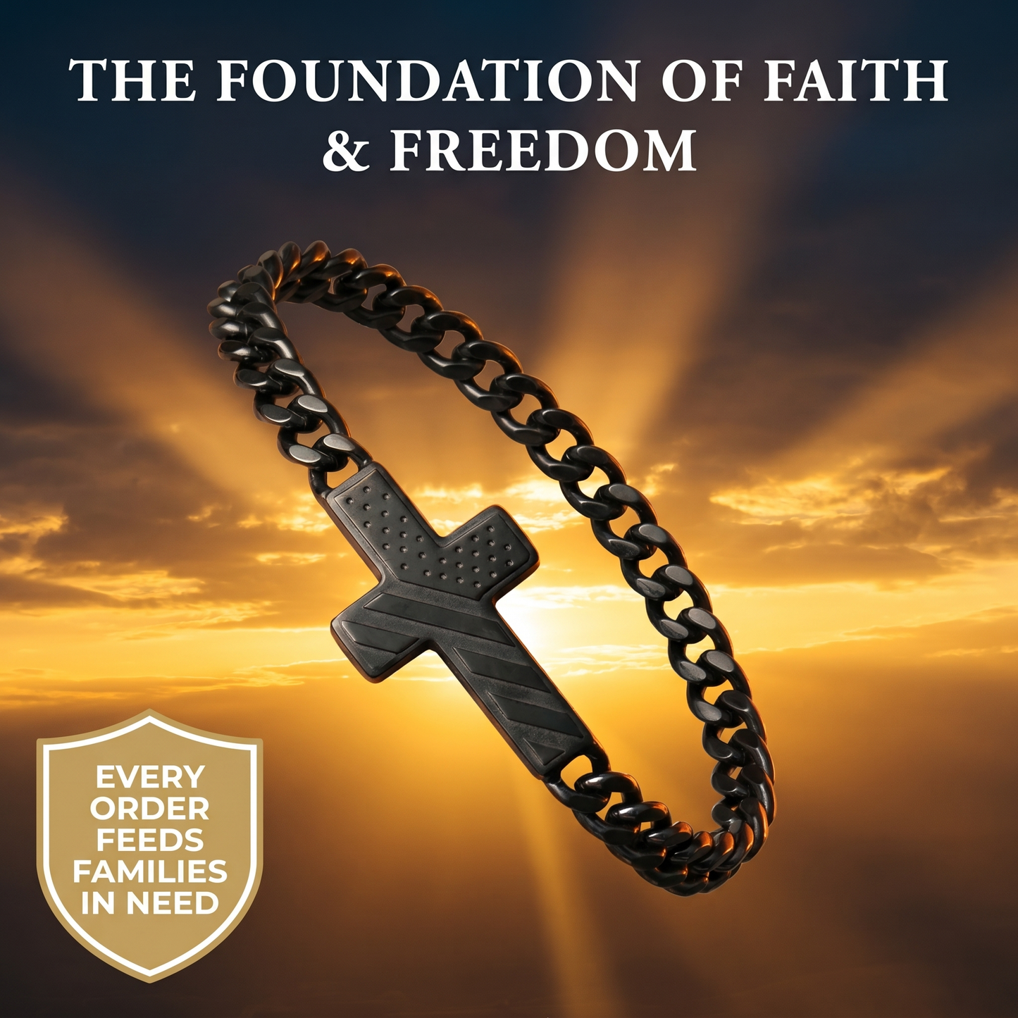 The One Nation Cross Bracelet