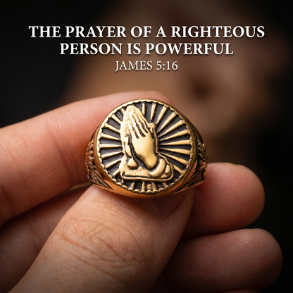 Hands Of Prayer Ring