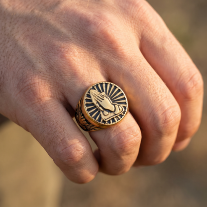 Hands Of Prayer Ring